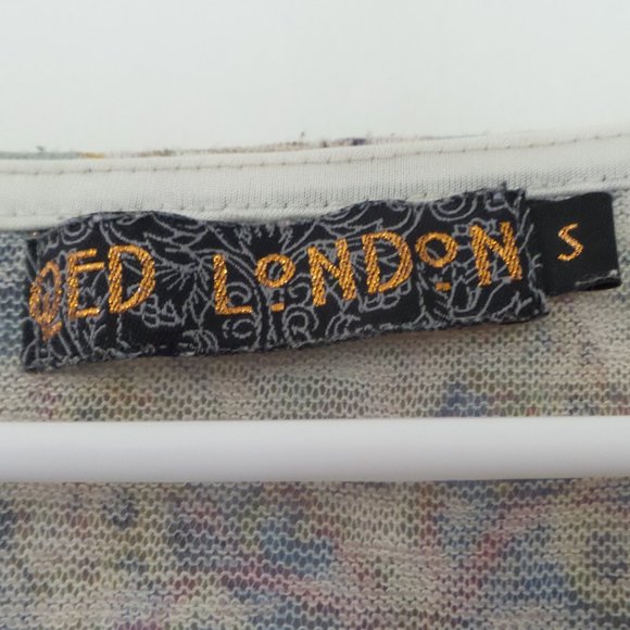 Womens S Print Butterflys Multicolor Knit Sweater - Picture 3 of 4